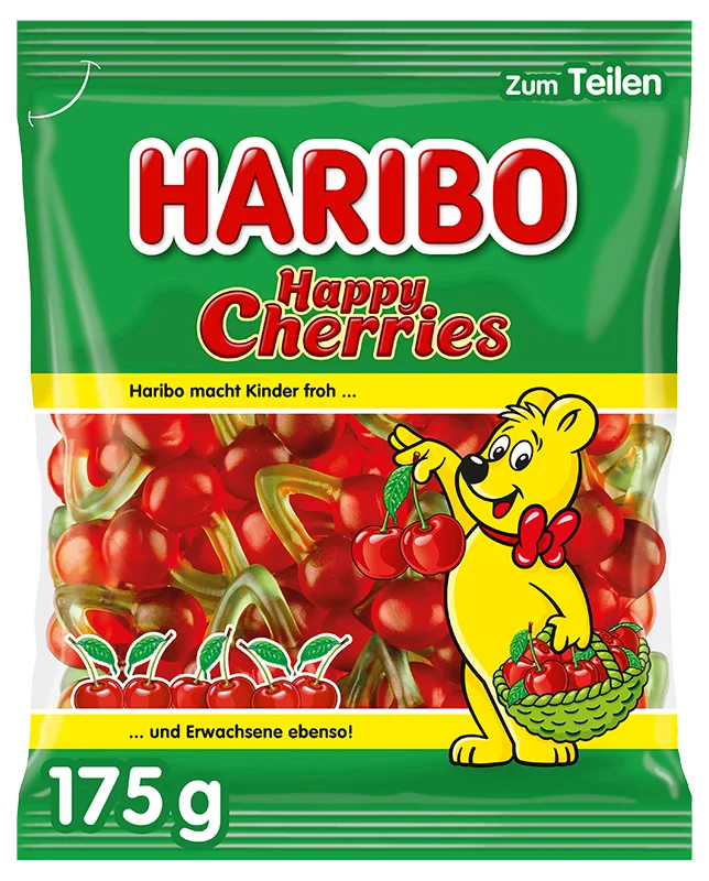 Happy Cherries 175g - Haribo Gels Image