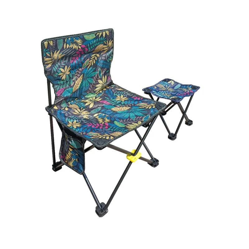 Klapphocker für den Außenbereich, tragbarer Campingstuhl, kleiner quadratischer Hocker, Angel- und Skizzierbank, Strandstuhl, Klappstuhl