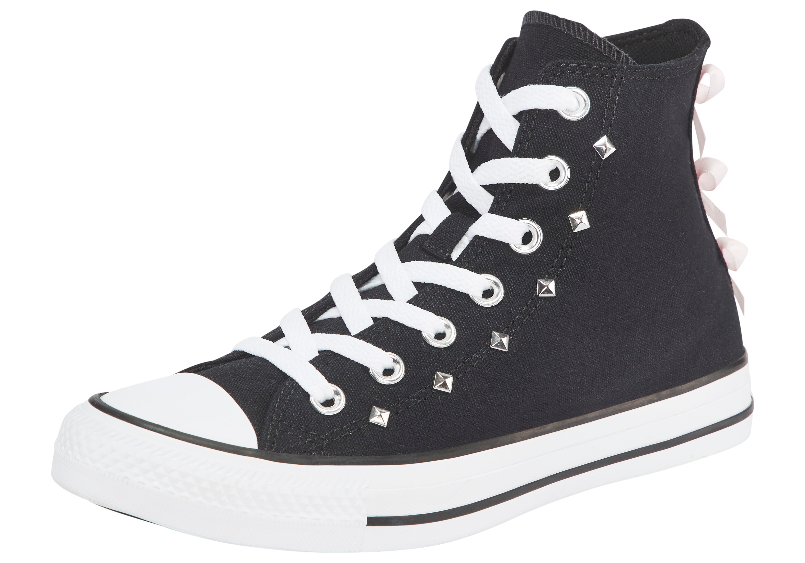 Sneaker CONVERSE "CHUCK TAYLOR ALL STAR", Gr. 42, schwarz, pink frosting, weiß, Leder, Schuhe Image