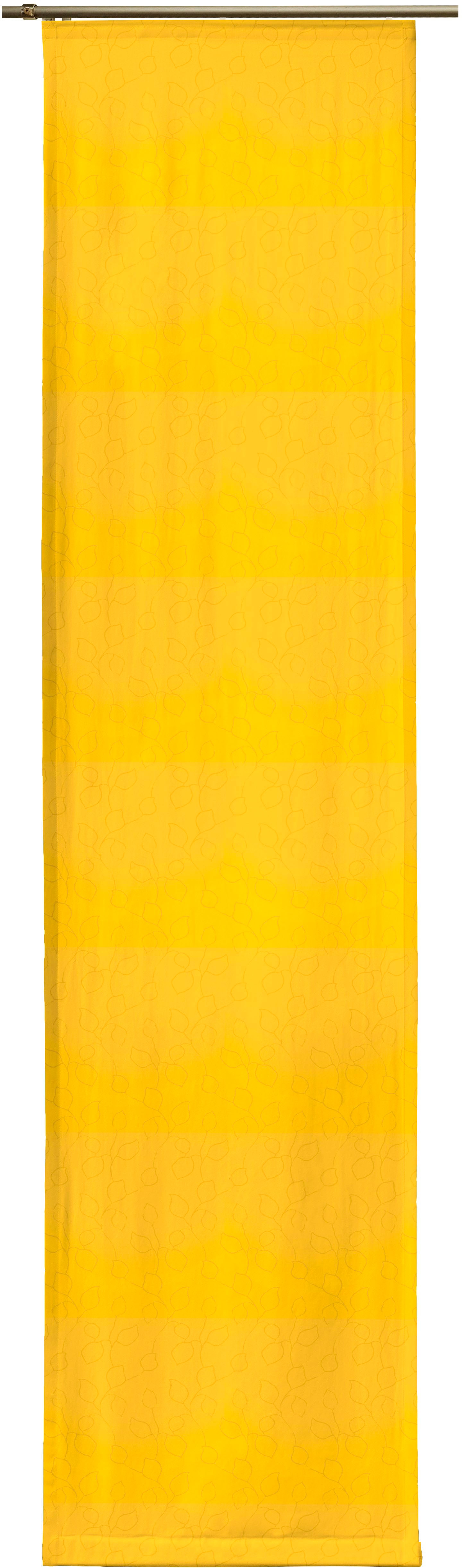 Schiebegardine WIRTH "Westport" Gr. 4, gelb, B:60cm H:245cm, Jacquard, Polyester, Gardinen Image