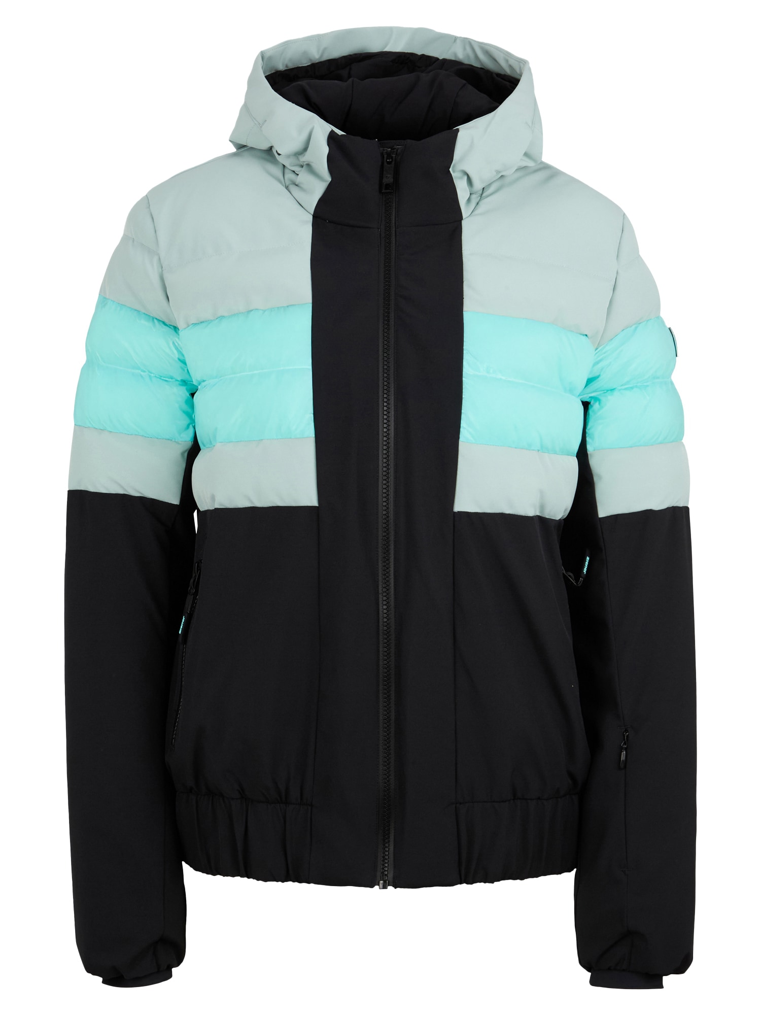 Skijacke ZIENER "TINDIA-Z jacket lady", Damen, Gr. 46, dried eucalyptus, Obermaterial: 100% Polyester (recycelt); Obermaterial 2: 100% Polyamid; Futter: 100% Polyester; Futter 2: 100% Polyamid; Wattierung: 100% Polyester (recycelt); Wattierung 2:... Image