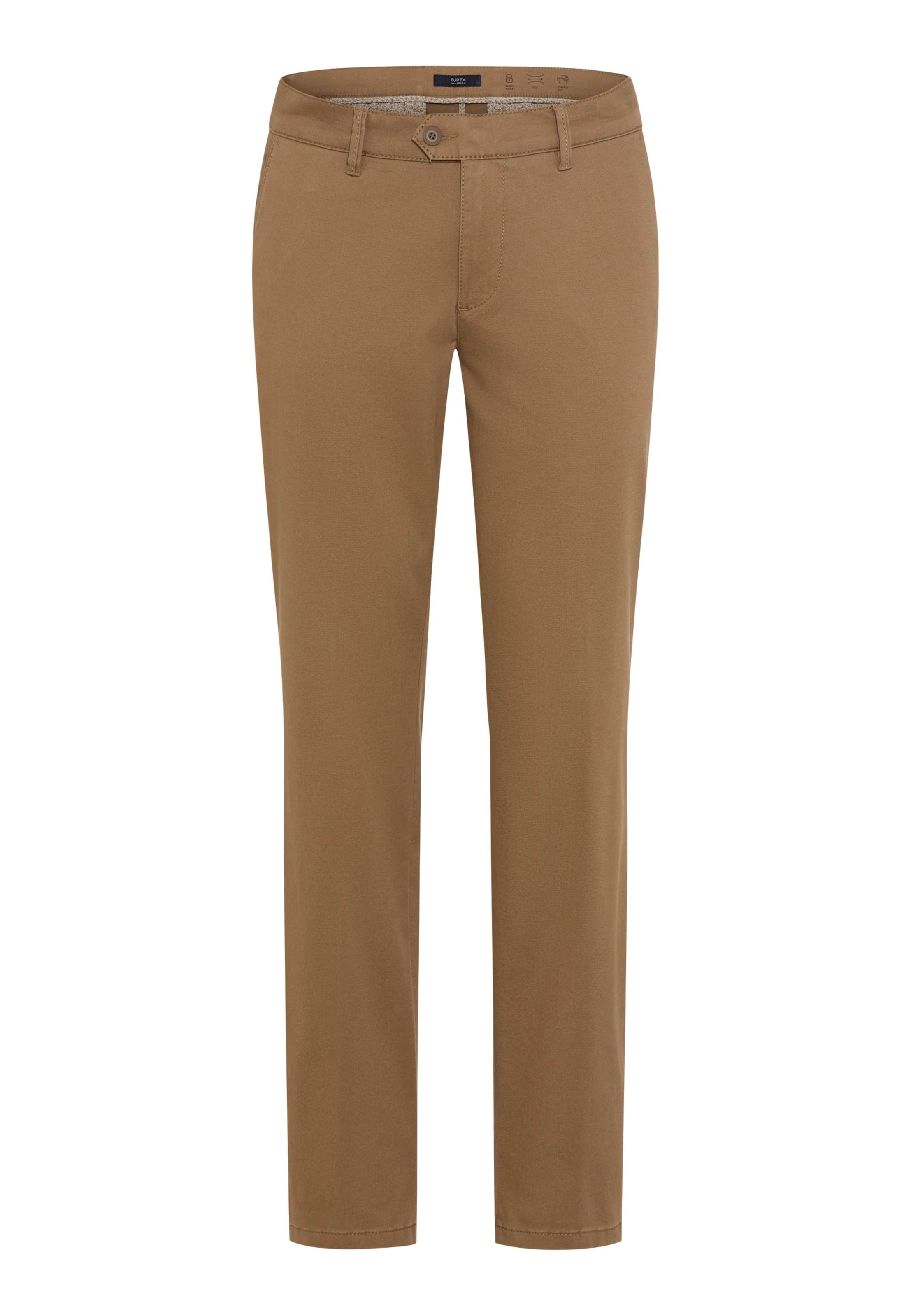 Chinohose EUREX BY BRAX "Style JIM", Herren, Gr. 54, Normalgrößen, beige, Web, 98% Baumwolle, 2% Elasthan, Hosen Image