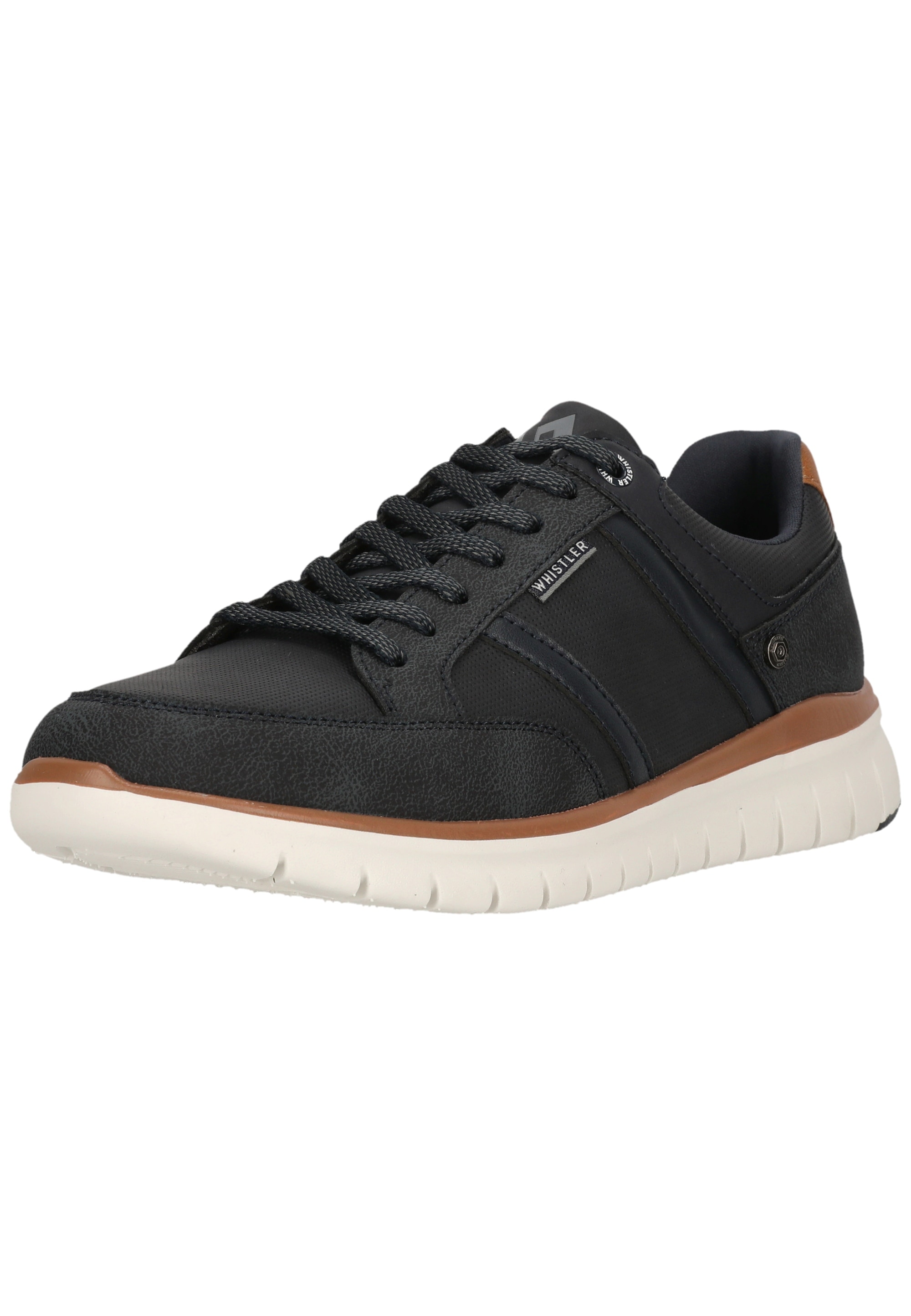 Sneaker WHISTLER "Lewen", Herren, Gr. 42, schwarz, braun, Kunstfaser, Polyurethane, Schuhe Sneaker, atmungsaktiv