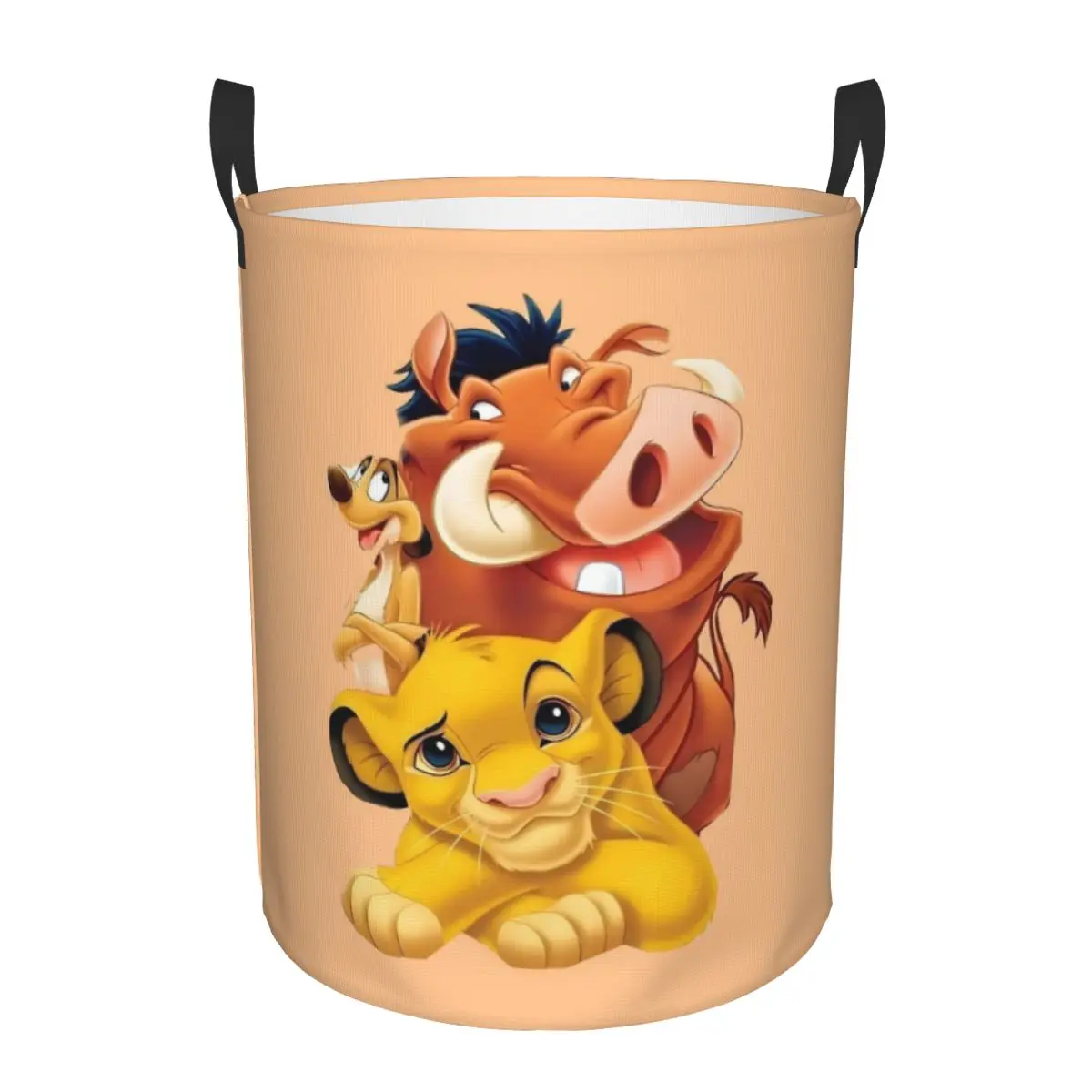 Custom The Lion King Laundry Hamper Large Storage Basket Musical Film Kids Nursery Toy Organizer