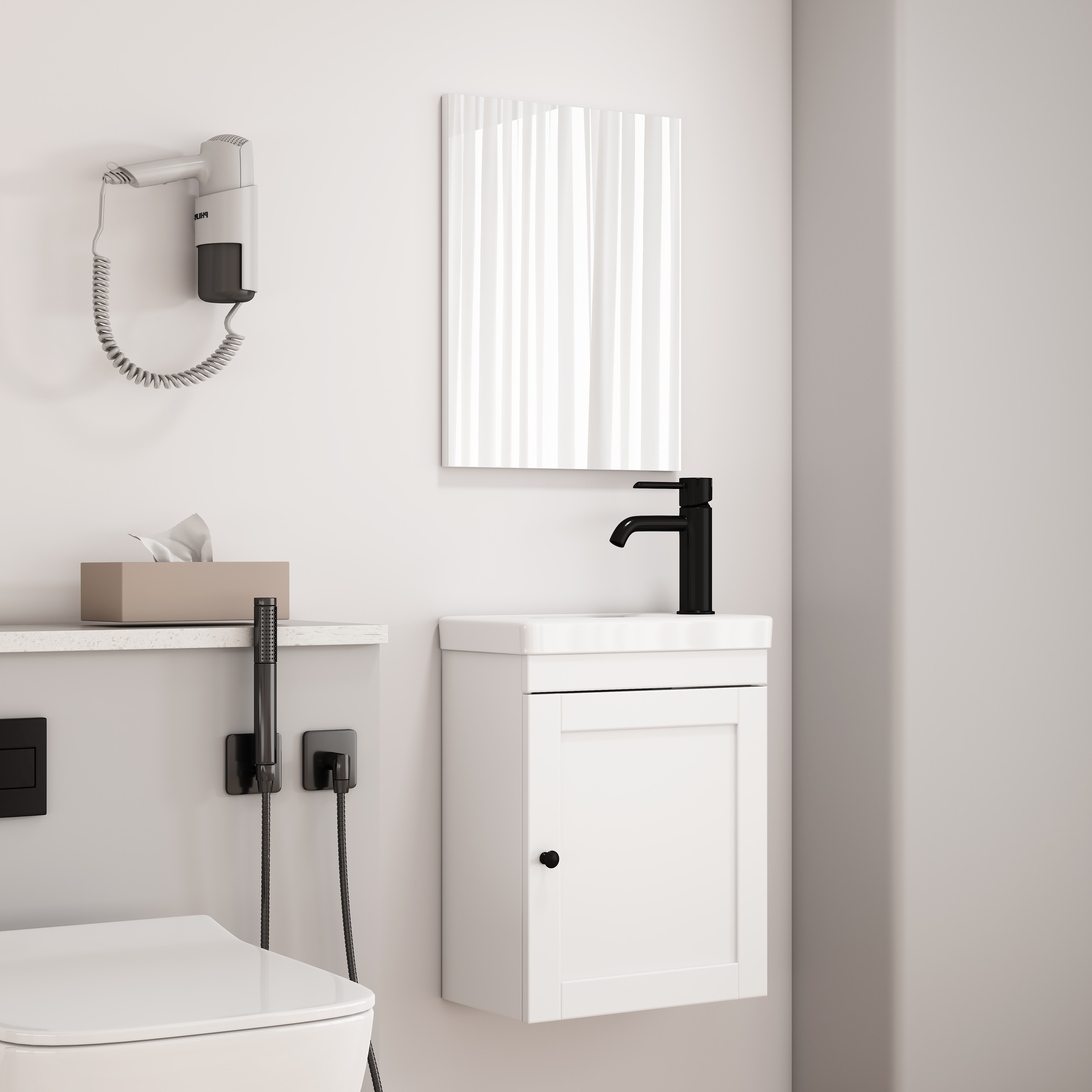 Badezimmer-Set WELLTIME "Antwerpen", weiß, Kastenmöbel-Sets Image