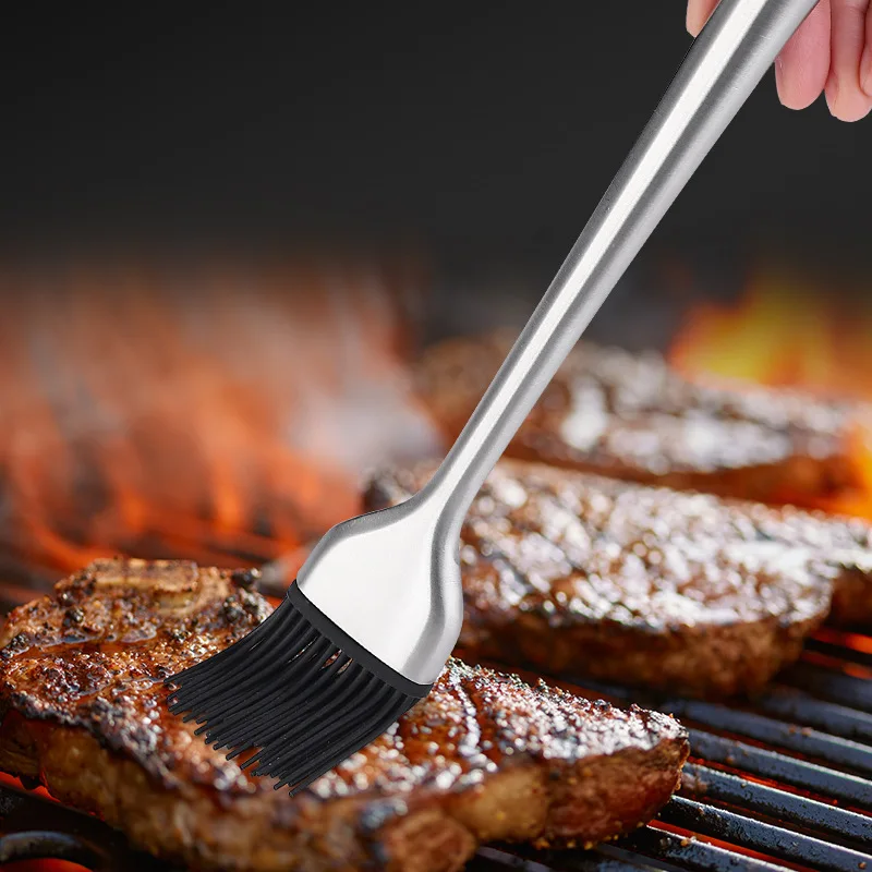 Kitchen Oil Brush Silicone Brush BBQ Grill Oil Sauce Butter Basting Brush Barbecue Cooking Brush Kitchen BBQ Accessories