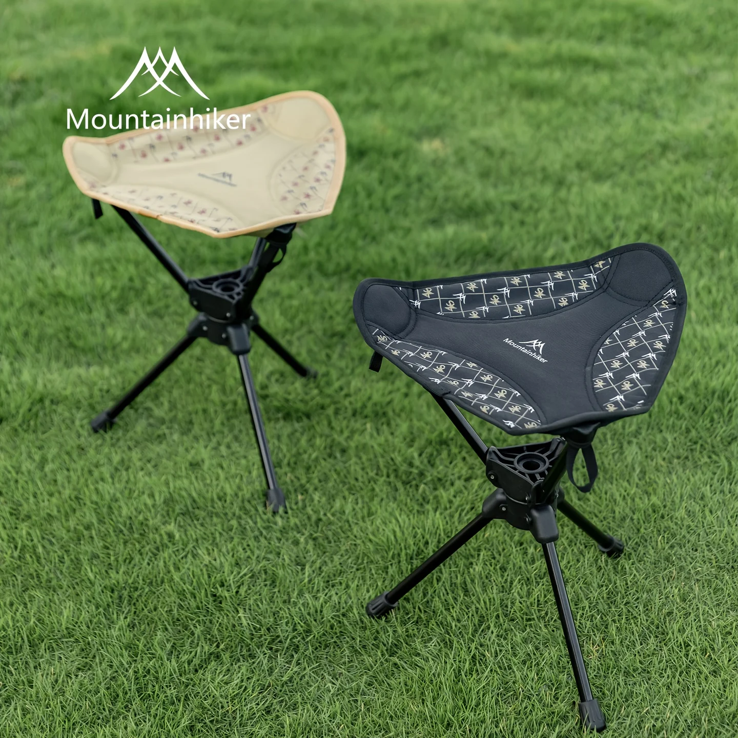 Mountainhiker Ultraleichter tragbarer Klapphocker, kompakter Outdoor-Campingstuhl, 360° ° Rotation, Picknick, Angeln, Campinghocker