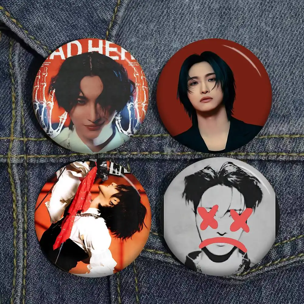 Beliebte Boy Band A-ATEEZ Seonghwa KPOP Soft Button Pin Helle gedruckte Ikone Geschenk für Freunde Abzeichen Kragen Brosche Anstecknadel Metall Image