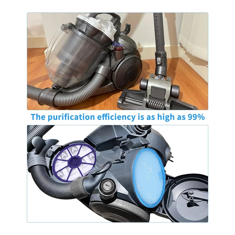 YCOC-HEPA Filter Staubsauger Zubehör für Dyson DC19, DC20, DC21, DC29, Ersatzfilter für oberen und unteren Motoren Image