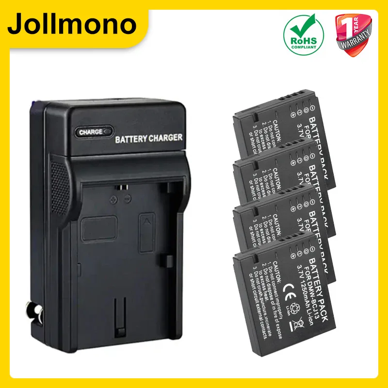 1250 mAh DMW-BCJ13 BP-DC10 BPDC10 Vollständig dekodierter Akku für Panasonic Lumix DMC-LX5 LX5GK LX5K LX5W LX7 LX7GK LX7K Image