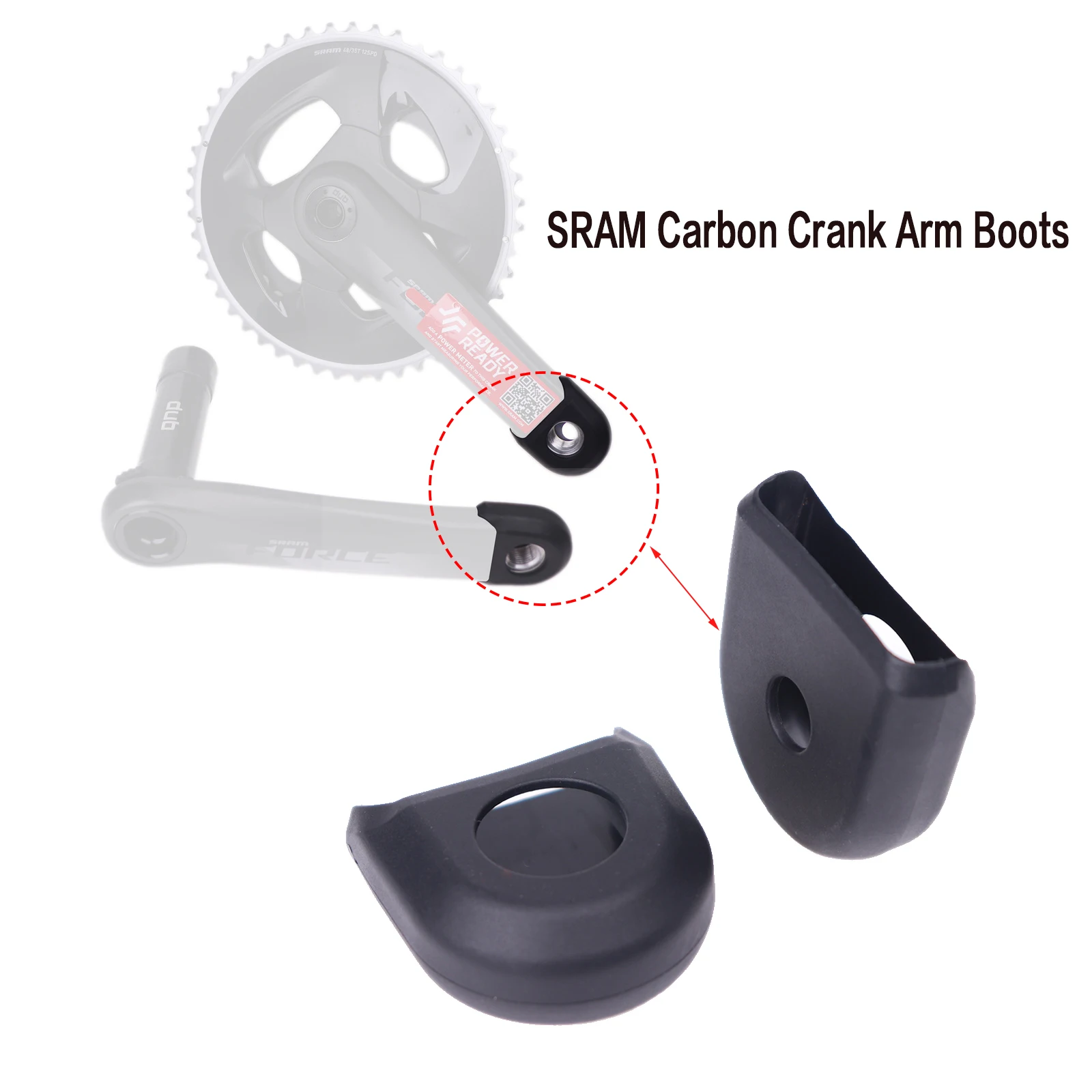 Sram CRANK ARM BOOTS GUARDS PROTECTION Mountainbike Kurbelabdeckung Kurbelgarnitur Schutzhülle für GX XX1 X01 XX Force RED Image