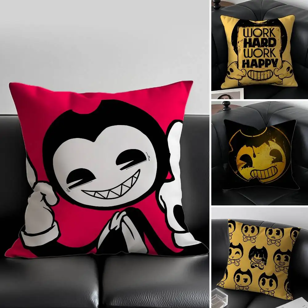 B-Bendy and the Ink Machine Kissenbezug Anti-Dustmite Schlafsofa mit unsichtbarem Reißverschluss Image