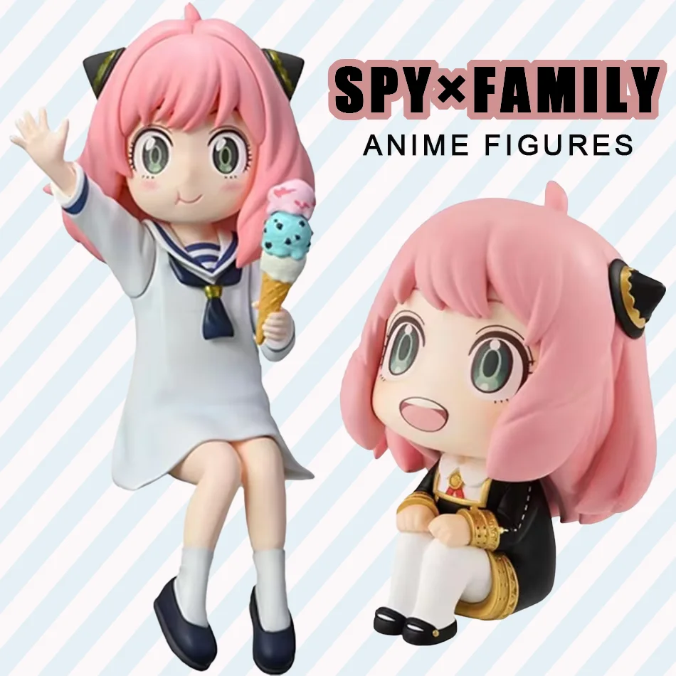 Süße SPY×FAMILY Anime Figur Kawaii Anya PVC Statue Figur Sammeln Modell Spielzeug Puppe Schreibtisch Dekoration Spielzeug Mädchen Geburtstagsgeschenk Image