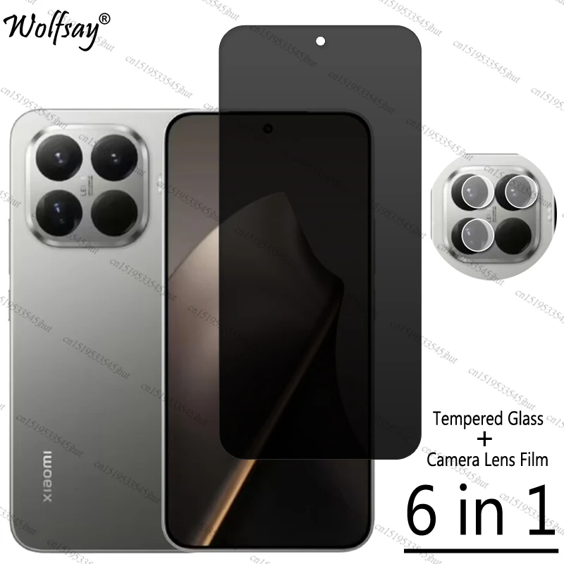 Privatsphäre Screen Protector Für Xiaomi 15T Anti-Spy Gehärtetem Glas Xiaomi 15T 15T Pro Kamera Objektiv film Glas Für Xiaomi 15T Glas Image