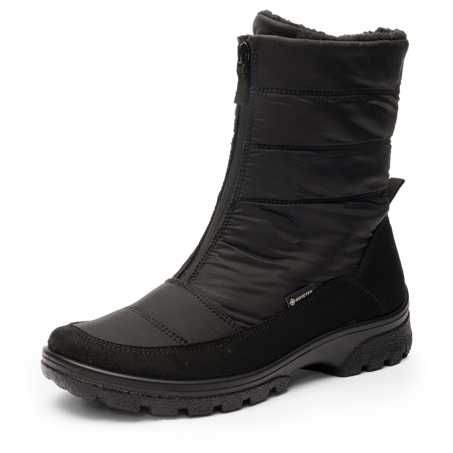 Winterboots ARA "SAAS FEE", Damen, Gr. 7,5 (41), schwarz, Textil, unifarben, Schuhe, Snowboots, Winterstiefel mit Gore-Tex