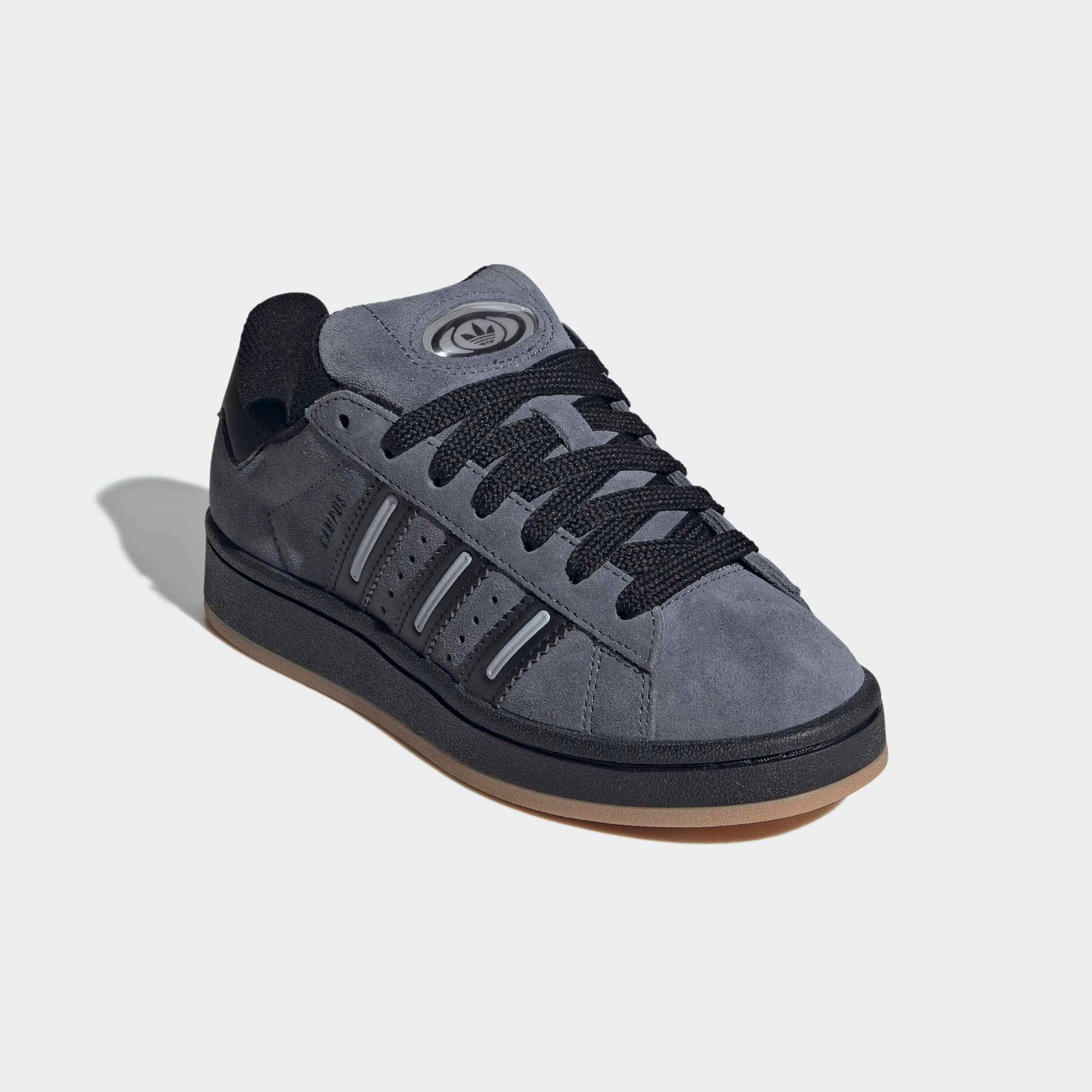 Sneaker ADIDAS ORIGINALS "CAMPUS 00S", Mädchen, Gr. 36, onix, core schwarz, halo silber, Leder, Synthetik, Schuhe Sneaker, für Kinder
