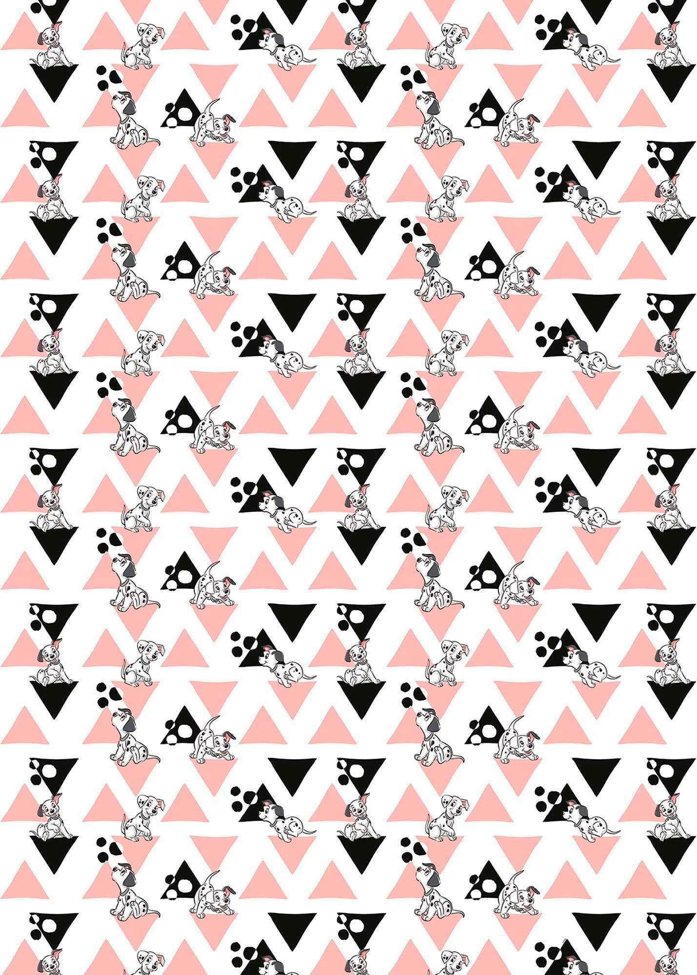 Vliestapete KOMAR "Digitaldruck Vlies - 101 Dalmatiner Angles - Größe 200 x 280 cm", bunt, B:200 L:280, Vlies, Tapeten, Kinderzimmer Image
