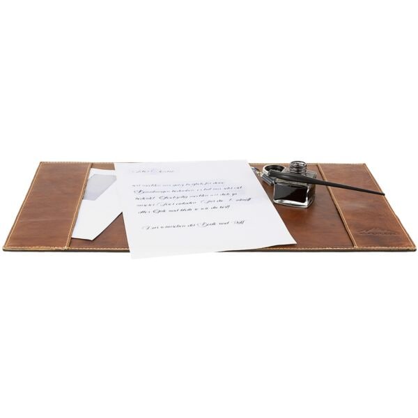 Alpenleder Schreibtischunterlage »PIEMONT« 51,5/29,0 cm Cognac Image