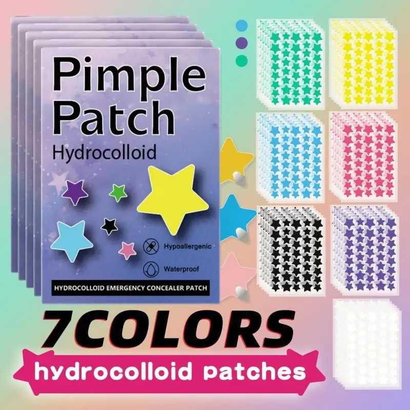 Big Box Colorful Star Pimple Patch Acne Colorful Invisible Acne Removal Skin Care Stickers Concealer Face Spot Makeup Skin Care