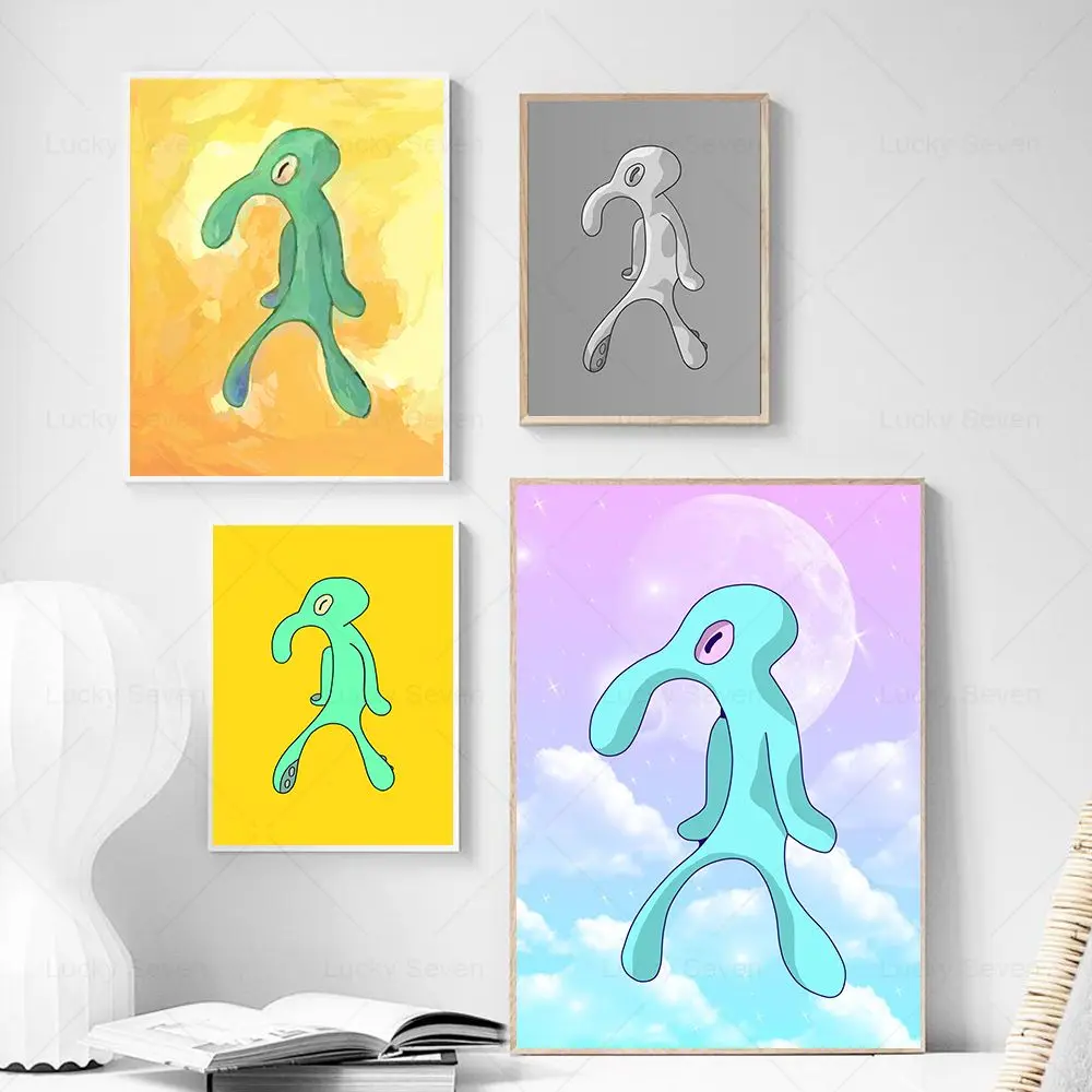 Pop Art Thaddäus Gemälde auf Leinwand Bold And Brash Poster Abstrakte Cartoon Wand Kunstdrucke Bild für Wohnzimmer Home Dezember