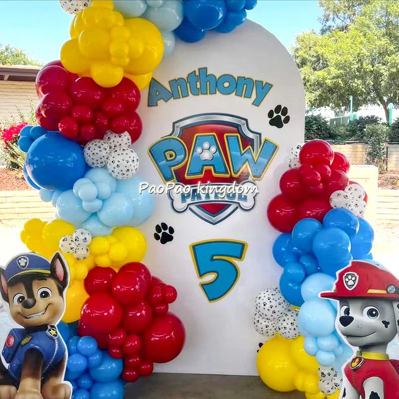 1 Set PAW Patrol Arch Girlande Aluminiumfolie Ballon Nummer Geburtstagsfeier Kinder Geschenke Babyparty Versorgung Dekor Image