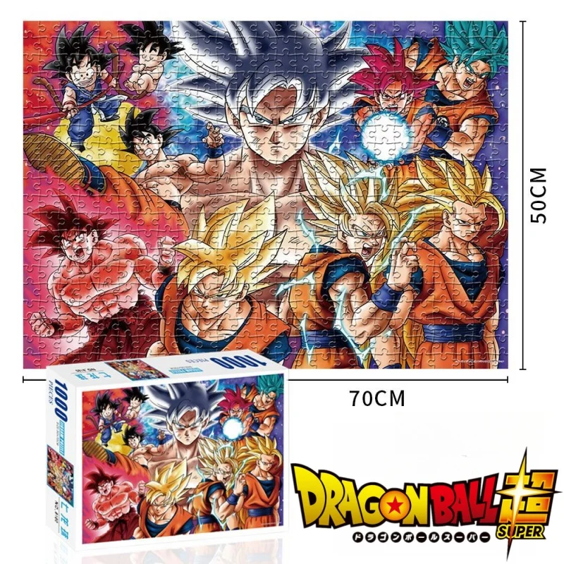 Dragon Ball Figur Papier Puzzle Anime Cartoon Erwachsene Kinder Zusammengebautes Puzzle Spielzeug Sammlung Home Decor Weihnachten Geburtstag Geschenk Spielzeug Image