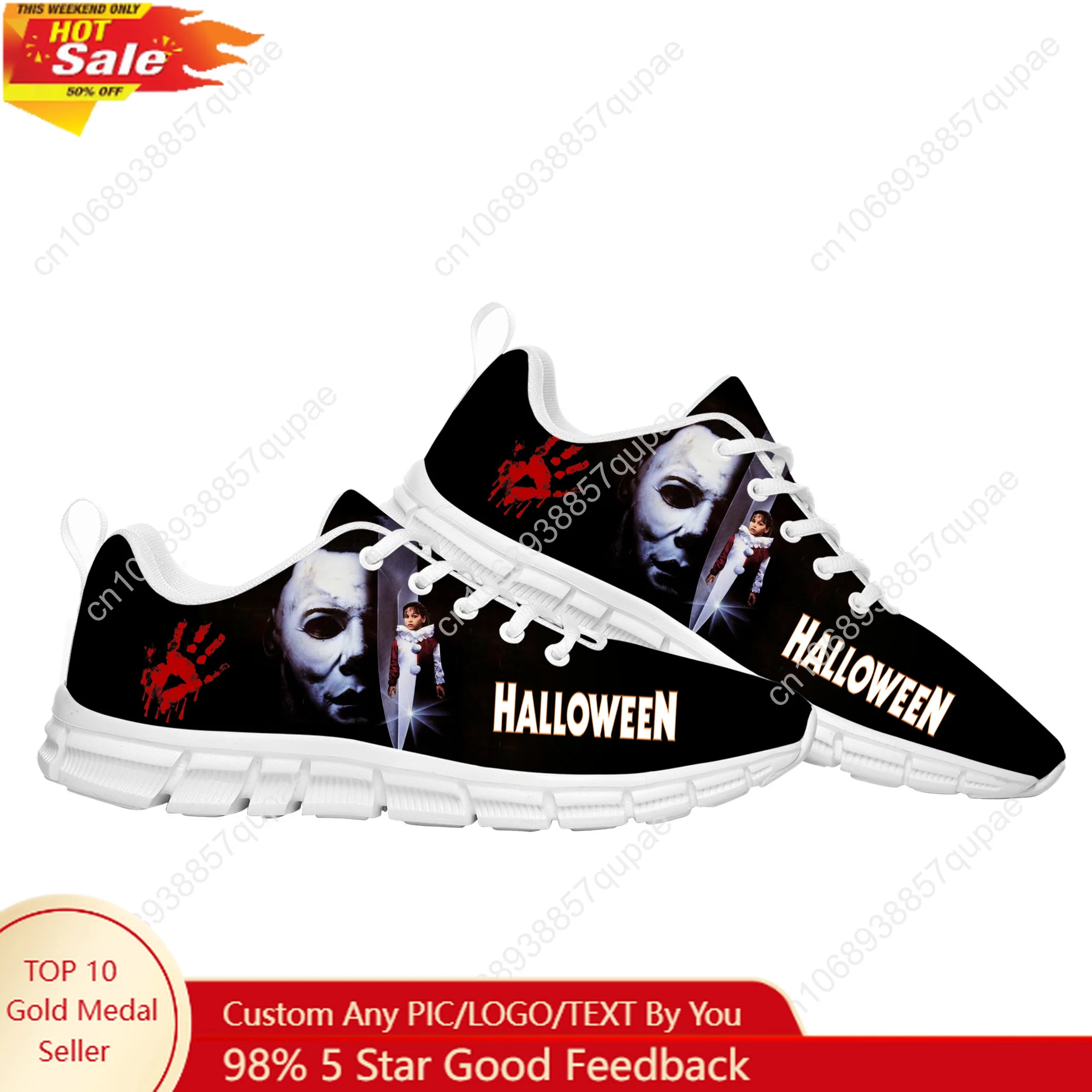 Michael Myers Halloween Killer Sports Shoes Mens Womens Teenager Sneakers Lightweight Fashion Casual Sneaker Custom Built Shoes