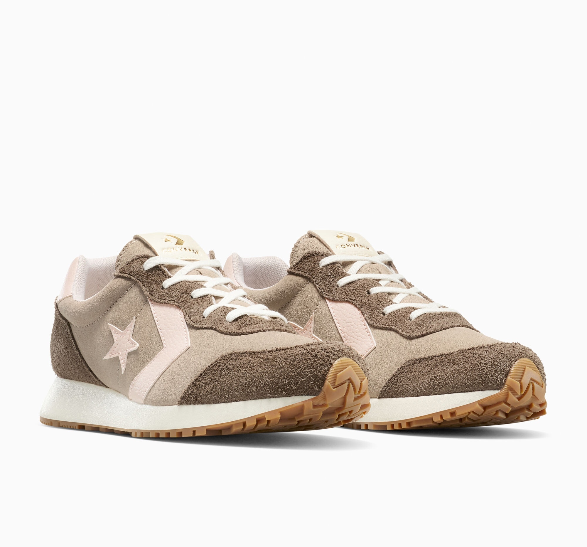 Sneaker CONVERSE "CONVERSE OMEGA TRAINER", Damen, Gr. 42, vintage cargo, shy flamingo, grounded, Textil, Schuhe Sneaker