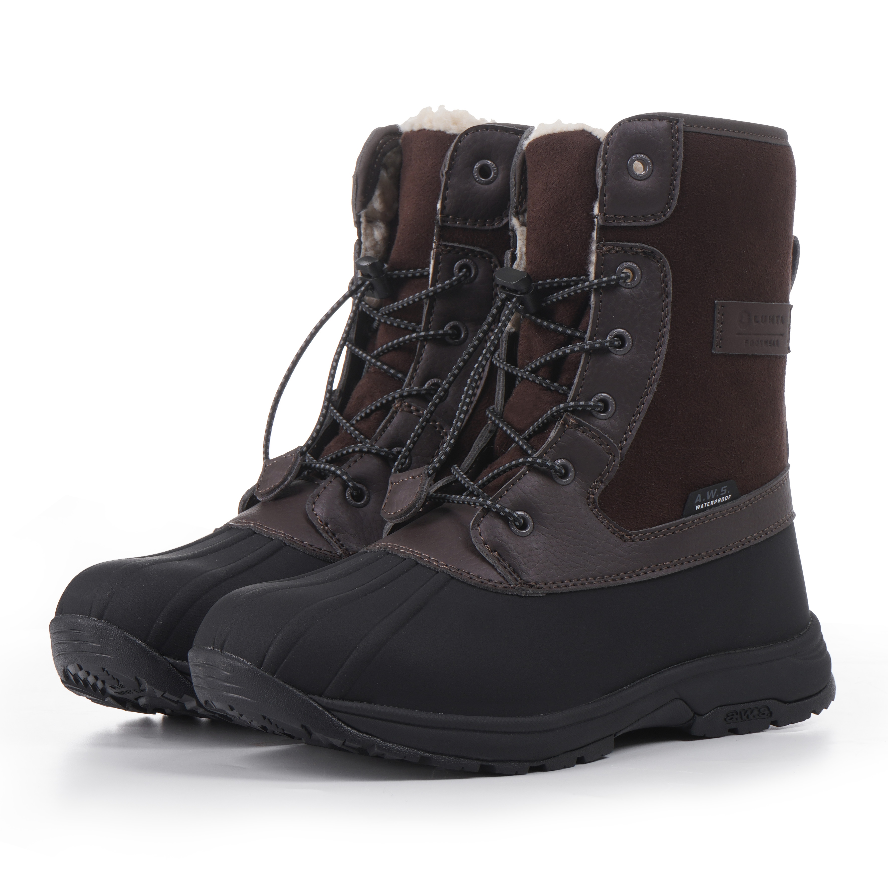Winterboots LUHTA "TUTTU MS", Damen, Gr. 39, braun, Synthetik, Textil, Schuhe Winterboots, Winterschuhe, Winterstiefel, Snowboots, wasserdicht & gefüttert