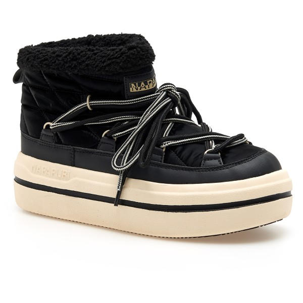 Napapijri - Women's Mid Boot Glacier - Winterschuhe US 8,5 | EU 39 schwarz/beige