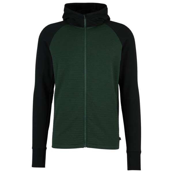 Stoic - MerinoFleece260 FlenSt. Zip Hoody - Merinohoodie Gr M grün/schwarz