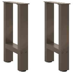 vidaXL Couchtischbeine Naturstahl 2 Stk. 28x(42-43) cm Stahl Image