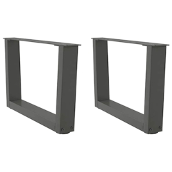 vidaXL Couchtischbeine V-Form 2 Stück Anthrazit 60x(30-31,3) cm Stahl Image