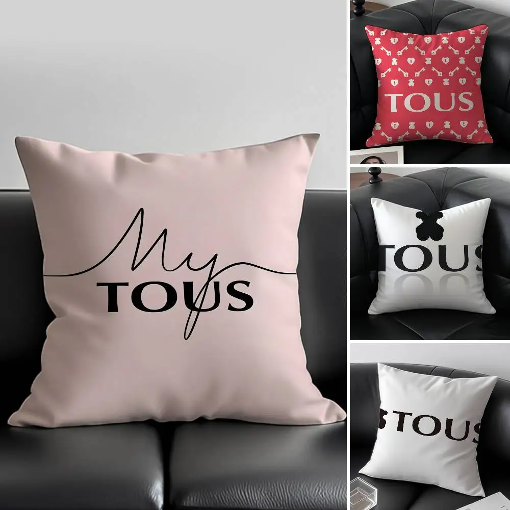 CRAFTED WITLOVE T-Tous Kissenbezug, Anti-Dustmite, unsichtbarer Reißverschluss, Schlafsofa