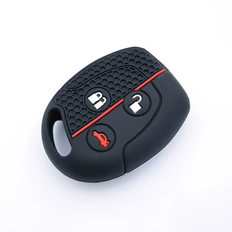 Silikon-Autoschlüsseletui, Fernschlüsselhülle für Ford Fiesta Mk7 Mk5 Mk6 Mondeo Focus 2 Mk2 Transit Ka Fusion C-MAX S-MAX Zubehör Image