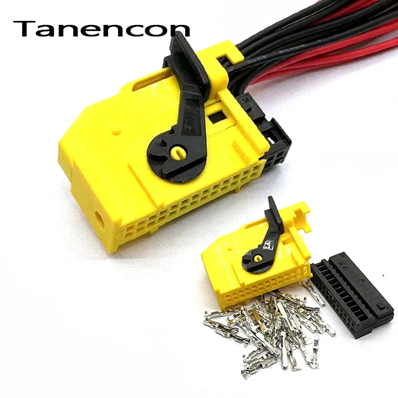 1 Satz 26-polig 185879 -1 ECU Automotive Connector Kabelbaum Buchse Auto Plug Socket Image