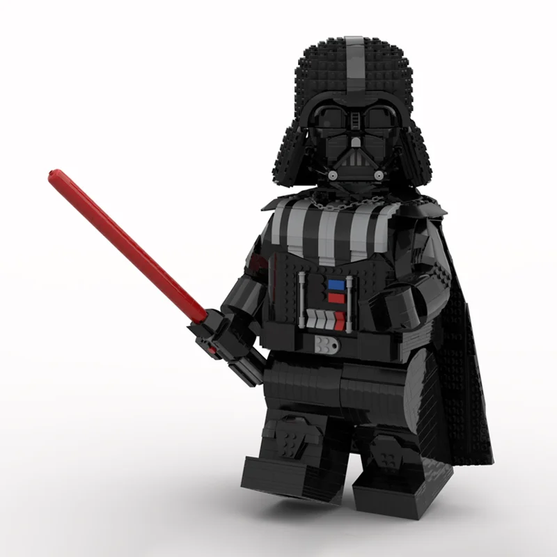 1880PCS MOC Star Battle Darth Vader Mega Figur (passend für offizielle Helm) Modulare Modellbausteine Stapelsteine Kreativ Image