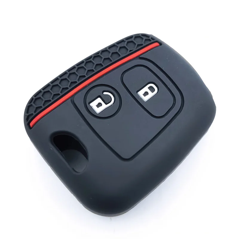 Silikon Auto Fernbedienung Schlüssel Abdeckung Fall für Citroen C1 C2 C3 C4 Xsara Picasso Schlüssel Kappe Peugeot 107 206 207 306 307 407 für Toyota Aygo Image
