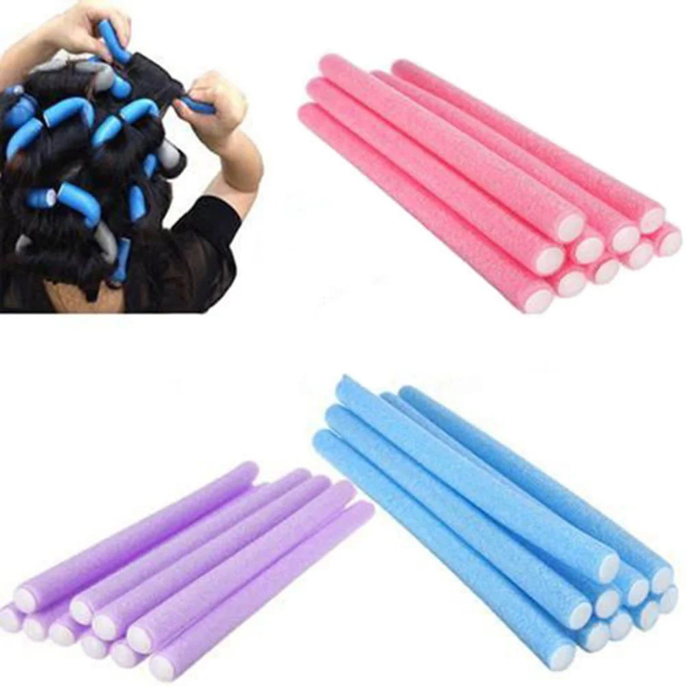 Universal 10pcs Perm Curling Bar Hair Curling Stick Colorful Sponge Curling Iron Pearl Cotton Eva Curling Iron