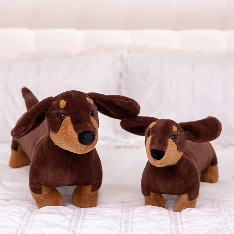 60 centimetri Imitazione bassotto Giocattoli di Peluche Del Fumetto Morbido Salsiccia Cane Bambole di Pezza Ragazze Ragazzi Regalo Di Natale Decorazione Della Casa Giocattoli di Peluche