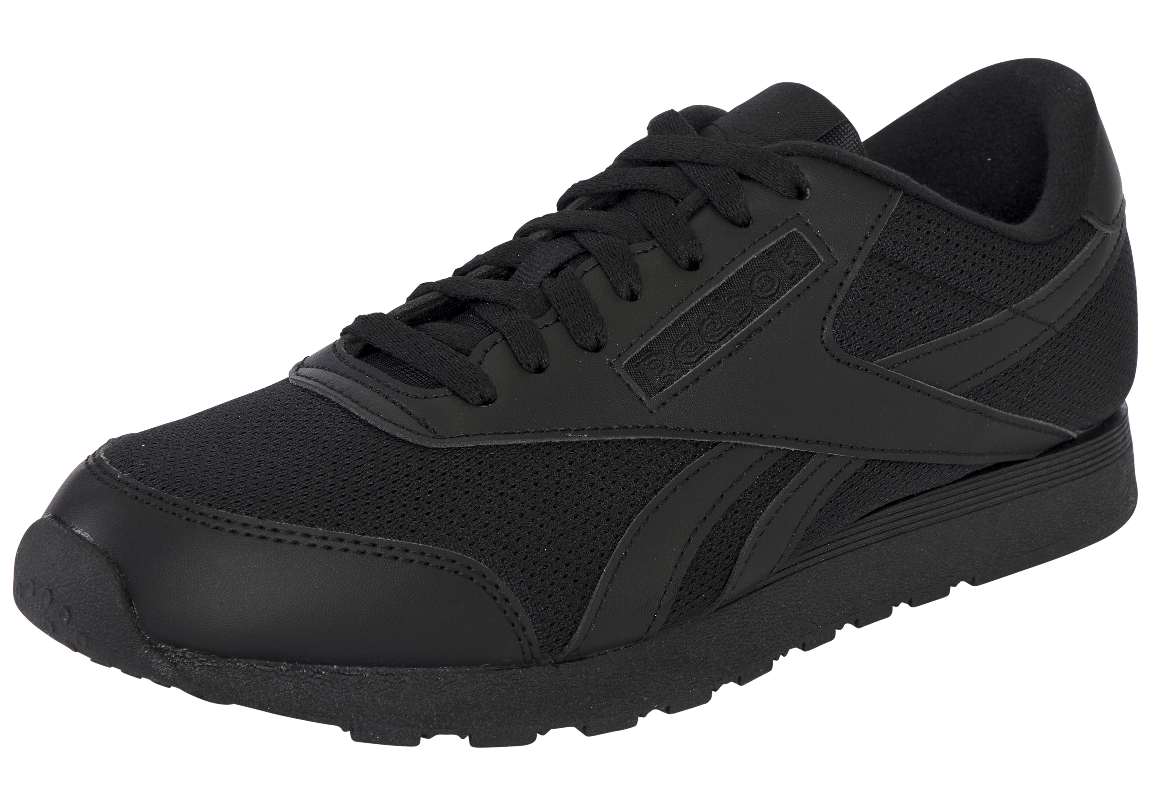 Sneaker REEBOK CLASSIC "REEBOK ROYAL PRIME RUN", Damen, Gr. 47, schwarz, schwarz, schwarz, Synthetik, Textil, Schuhe Sneaker