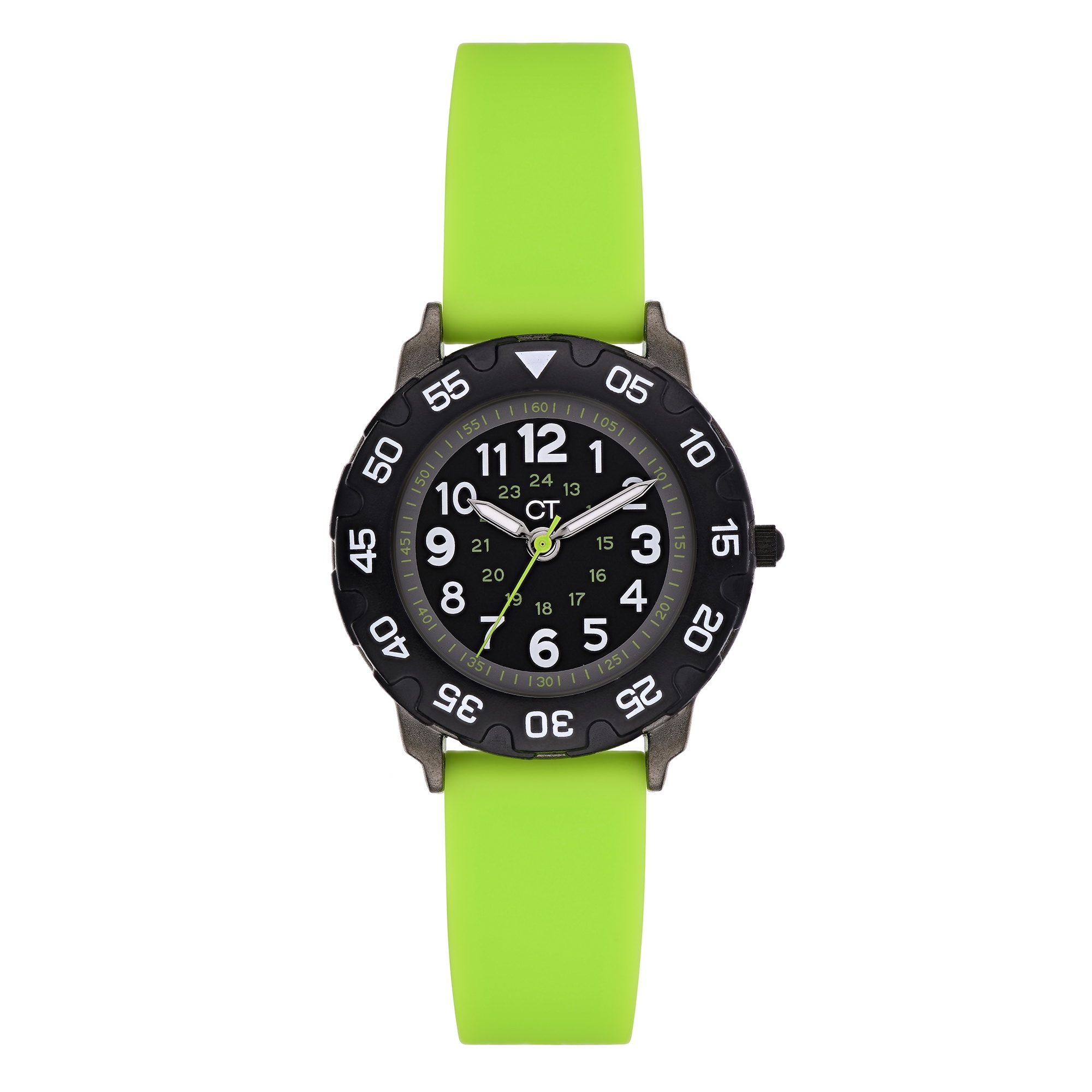 Quarzuhr COOL TIME, grün, Armbanduhren, Kinder, Armbanduhr, Silikonarmband, Kinderuhr, Junge, analog Image