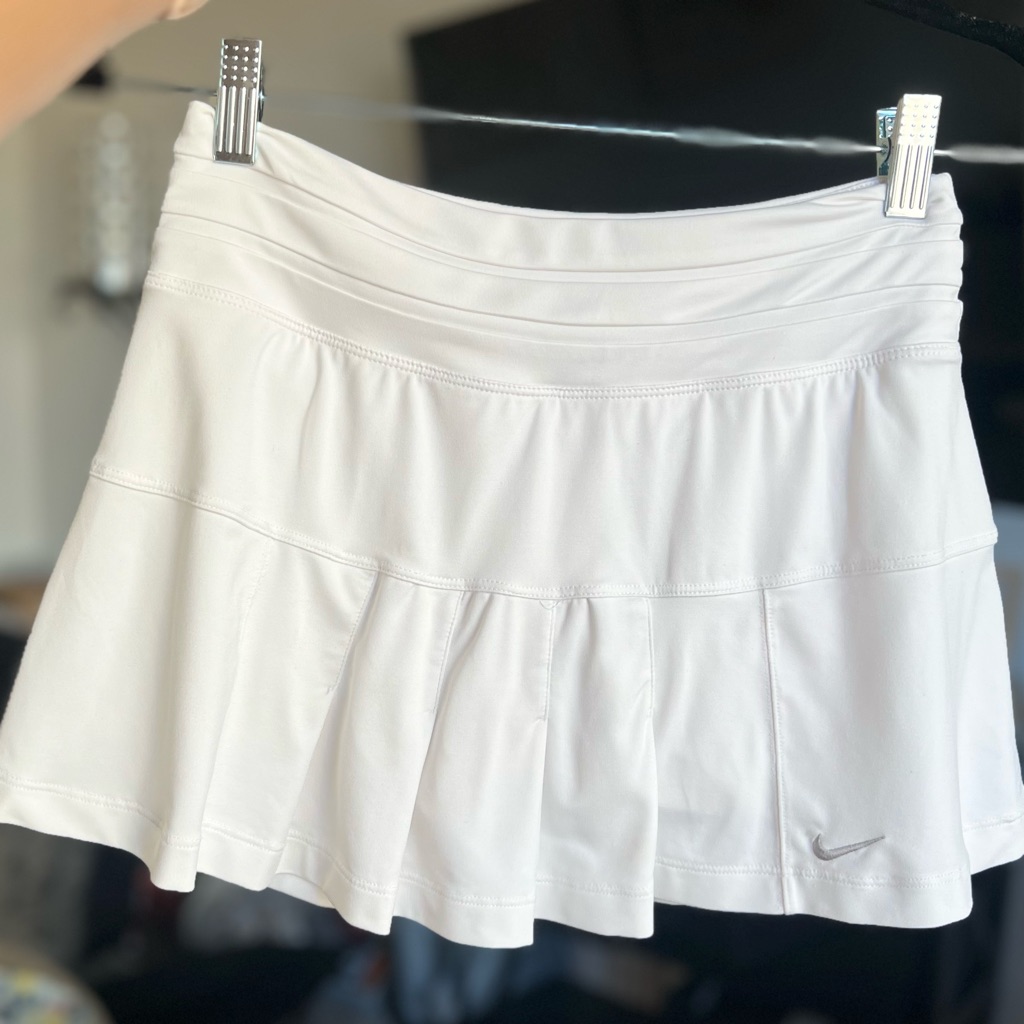 Nike Skirts | Adorable Pleated Nike Tennis Skirt | Color: White | Size: S