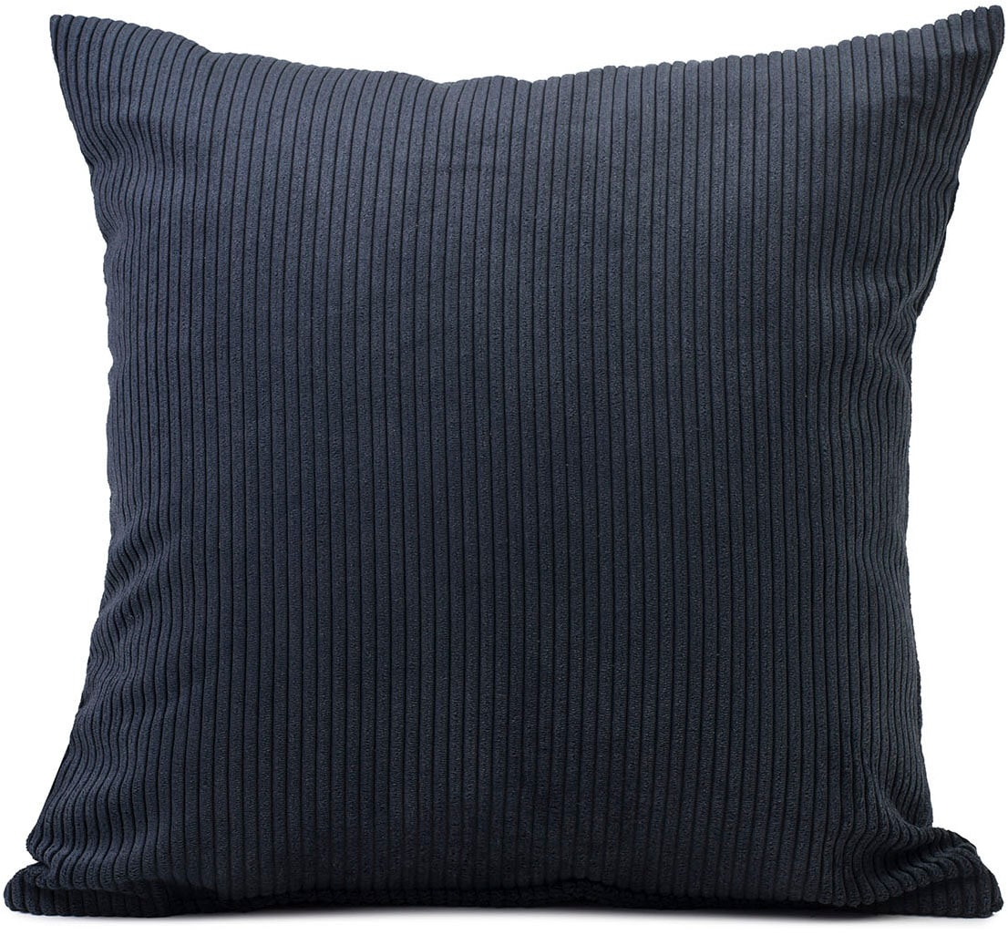 Dekokissen GÖZZE "Capri Cord", schwarz, unifarben, B:45cm H:10cm L:45cm, Polyester, Dekokissen_Sitzkissen_Kissenhüllen Image