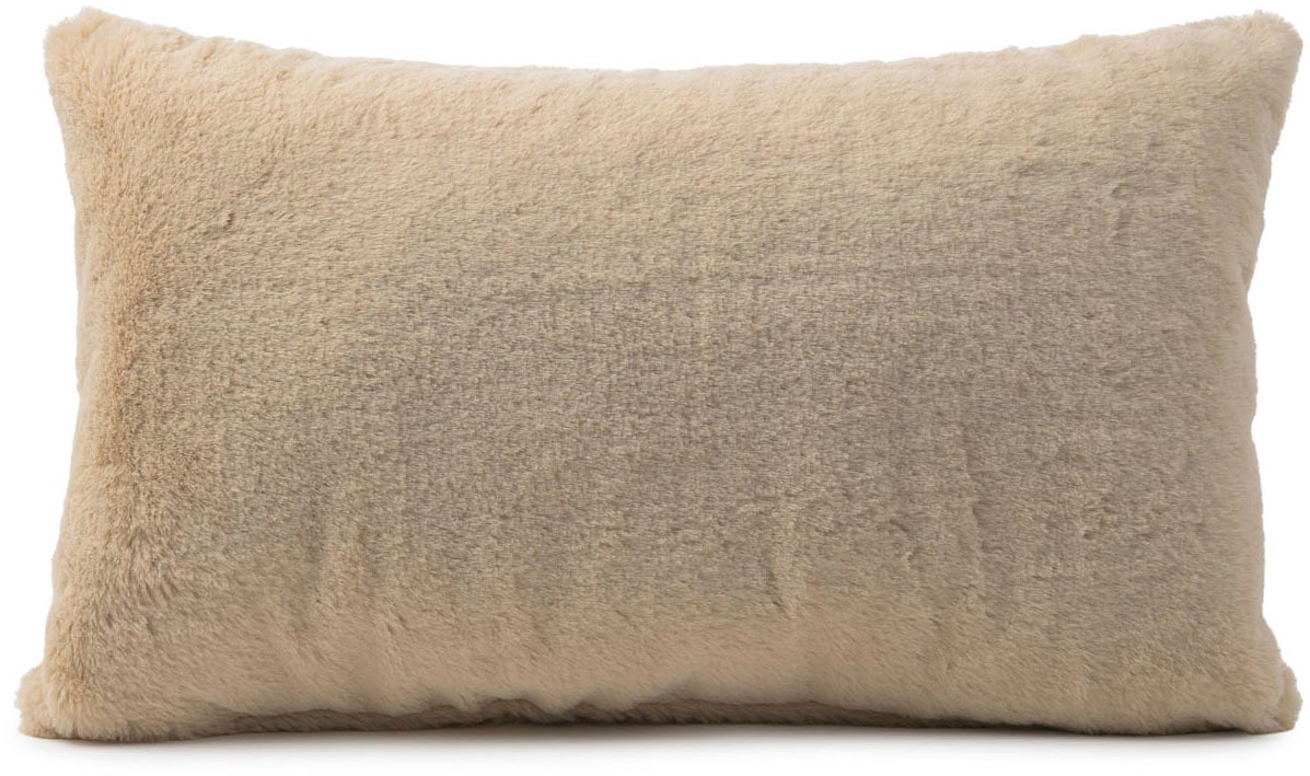 Dekokissen GÖZZE "Uni Flauschkissen LaPit", beige, unifarben, B:30cm H:10cm L:50cm, Polyester, Dekokissen_Sitzkissen_Kissenhüllen Image
