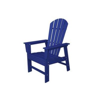 Brookstone Polywood South Beach Adirondack Dining Chair, Pacific Blue