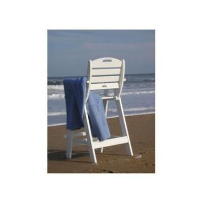 Brookstone Nautical Outdoor Polywood Bar Chair, Black