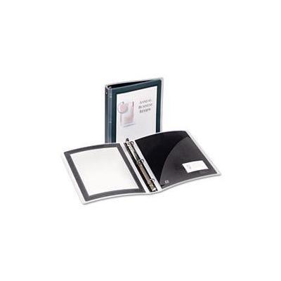 Avery Dennison Flexi-View Round-Ring Presentation View Binder, 1-1/2 Capacity, Black