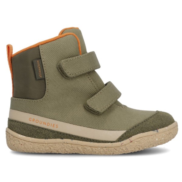Groundies - Kid's Ottawa - Barfußschuhe 31 | EU 31 khaki /orange