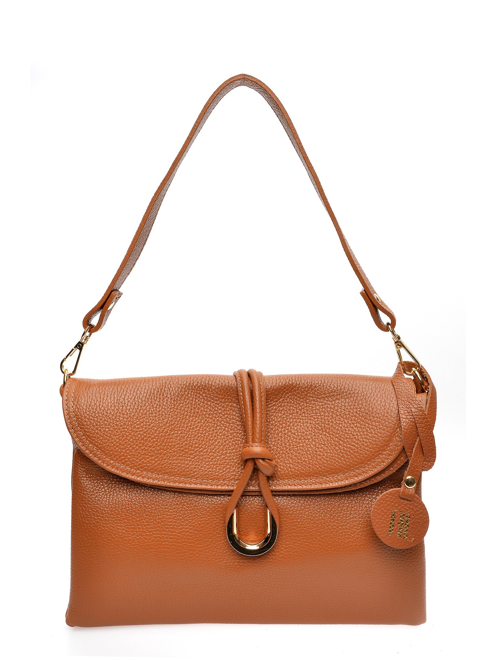 Anna Luchini Braune Lederhandtasche Image